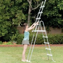 Echelle De Sécurité 1,32 M Avec Plateforme Intex -Ledepot Soldes Magasin echelle de securite 132 m avec plateforme intex 2