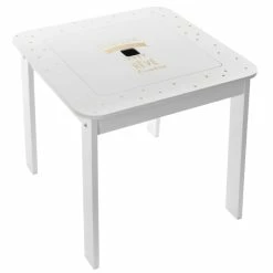 Ensemble Table + 2 Tabourets Enfant Blanc Doré Dream Atmosphera -Ledepot Soldes Magasin ensemble table 2 tabourets enfant blanc dore dream atmosphera 2