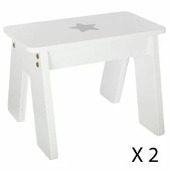 Ensemble Table + 2 Tabourets Enfant Blanc Gris Dream Atmosphera 11 Ensemble Table + 2 Tabourets Enfant Blanc Gris Dream Atmosphera -Ledepot Soldes Magasin ensemble table tabourets enfant blanc gris dream atmosphera 3