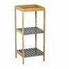Etagère 3 Niveaux Carrés Noumea Bambou Gris -Ledepot Soldes Magasin etagere 3 niveaux carres noumea bambou gris