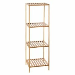 Etagère 5 Niveaux Salle Bain Varia Naturel Bambou -Ledepot Soldes Magasin etagere 5 niveaux salle bain varia naturel bambou 4