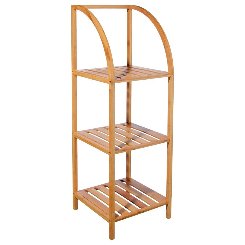 Étagère Arquée Bambou 3 Niveaux 3 Étagère Arquée Bambou 3 Niveaux