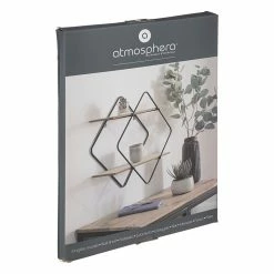 Etagère Murale Métal Et Bois Nena Atmosphera -Ledepot Soldes Magasin etagere metal et bois nena atmosphera 1