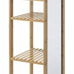 Etagère Miroir 3+2 Cases Mix Bambou 5Five -Ledepot Soldes Magasin etagere miroir 32 cases mix bambou 5five 1