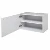 Etagère Murale 2 Niveaux + Porte 57x30 Blanc Fixup 5Five 2 Etagère Murale 2 Niveaux + Porte 57x30 Blanc Fixup 5Five -Ledepot Soldes Magasin etagere murale 2 niveaux porte 57x30 blanc fixup 5five