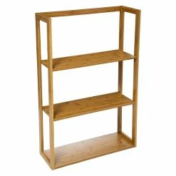 Etagère Murale 3 Niveaux Bambou 5Five -Ledepot Soldes Magasin etagere murale 3 niveaux bambou 5five 2