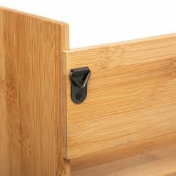 Etagère Murale Bambou Avec Crochets 5Five -Ledepot Soldes Magasin etagere murale bambou avec crochets 5five 3