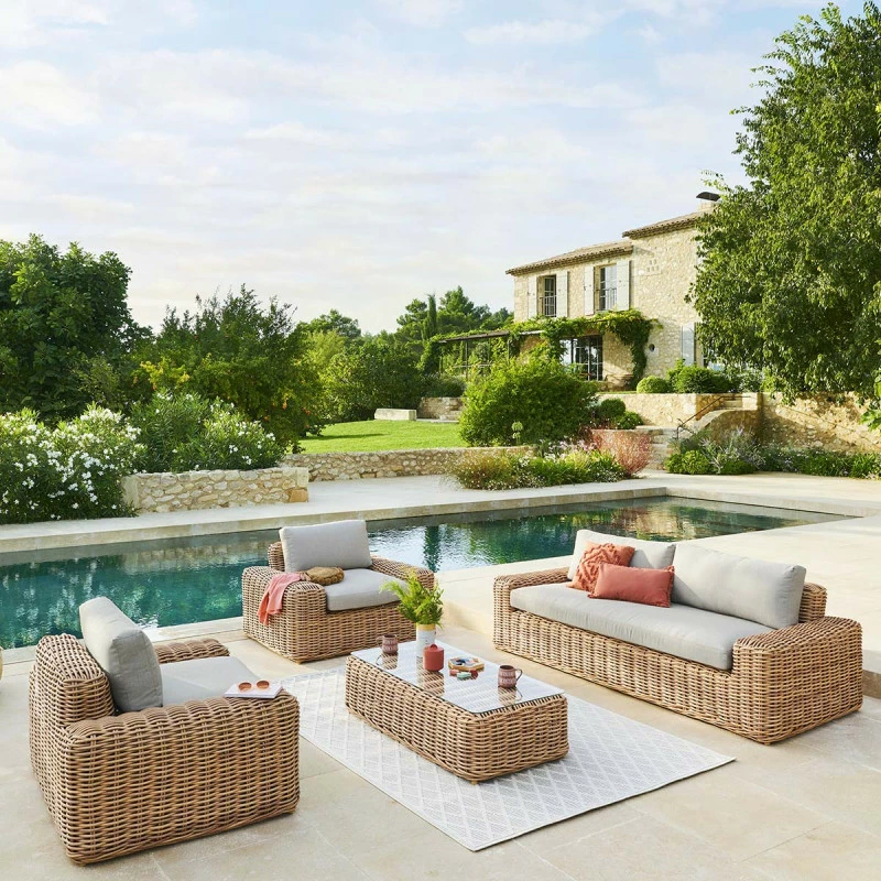 Fauteuil De Salon De Jardin Savinia Coloris Tahini Hespéride 5 Fauteuil De Salon De Jardin Savinia Coloris Tahini Hespéride – Image 3