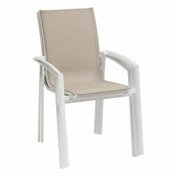 Fauteuil Extérieur Axant Lin/blanc Hespéride -Ledepot Soldes Magasin fauteuil exterieur axant linblanc hesperide 2