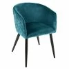 Fauteuil Séjour Marlo Bleu Canard Atmosphera -Ledepot Soldes Magasin fauteuil marlo bleu canard atmosphera
