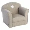 ATMOSPHERA Fauteuil Pour Enfant Taupe Décor étoiles -Ledepot Soldes Magasin fauteuil pour enfant taupe decor etoiles