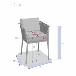 Fauteuil Repas Extérieur Embruns Mailles Hespéride -Ledepot Soldes Magasin fauteuil repas exterieur embruns mailles hesperide 5