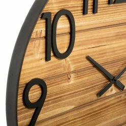 Horloge Abby En Métal Et Bois D70 Atmosphera -Ledepot Soldes Magasin horloge abby en metal et bois d70 atmosphera 1 1