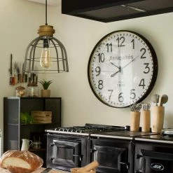 Horloge Bois Ceinture D92 Atmosphera -Ledepot Soldes Magasin horloge bois ceinture diam 92 cm atmosphera 2