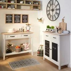 Horloge Chiffres Romains Vintage 70 Cm Gris Atmosphera -Ledepot Soldes Magasin horloge chiffres romains vintage 70 cm gris 2