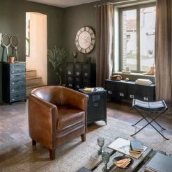 Horloge D80 Métal Et Bois Oscar Atmosphera -Ledepot Soldes Magasin horloge d80 metal et bois oscar atmosphera 2