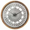Horloge Métal Et Bois D63 Louison Atmosphera -Ledepot Soldes Magasin horloge metal et bois d63 louison atmosphera