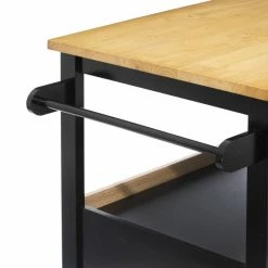 Ilot De Cuisine Noir Et Naturel 5Five 15 Ilot De Cuisine Noir Et Naturel 5Five -Ledepot Soldes Magasin ilot de cuisine noir et naturel 5five 6