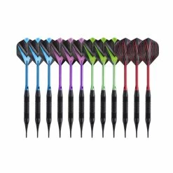 Jeu De 12 Fléchettes Pro Pointe Plastique 19g Cupra