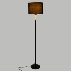 Lampadaire Droit Jule Noir Et Doré Atmosphera -Ledepot Soldes Magasin lampadaire droit jule noir et dore atmosphera 2