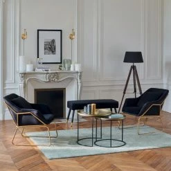 Lampadaire Trépied Runo Noir Atmosphera H 145 Cm -Ledepot Soldes Magasin lampadaire trepied runo noir atmosphera h 145 cm 4