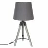 Lampe Trépied Runo Gris Atmosphera H 58 Cm