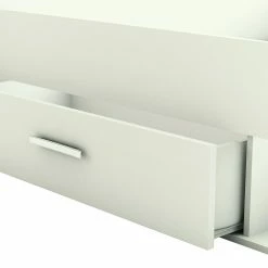 Demeyere Lit 140x190 Cm Pocket Blanc -Ledepot Soldes Magasin lit 2 places polly blanc 7