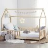 Lit Cabane 90x190 En Bois Sans Matelas Atmosphera