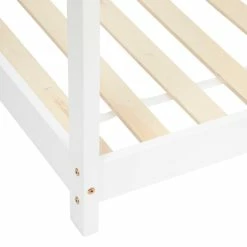 Lit Cabane Enfant Pin Blanc 90x190 Atmosphera -Ledepot Soldes Magasin lit cabane enfant pin blanc 90x190 atmosphera 1 3