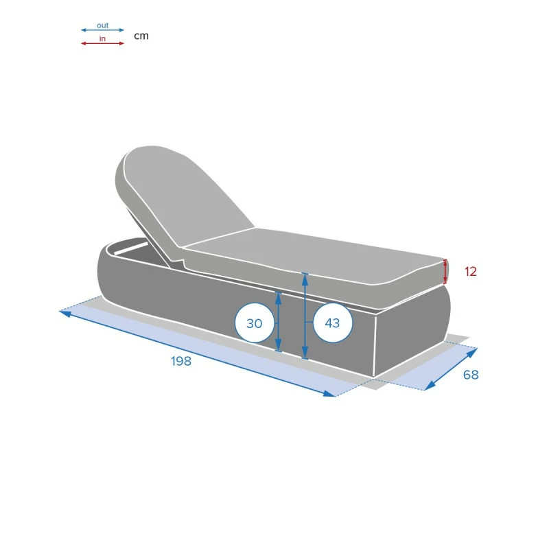 Lit Piscine Moorea Terre Ombre Hespéride 10 Lit Piscine Moorea Terre Ombre Hespéride – Image 8