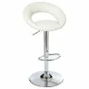 Tabouret De Bar Sasha Blanc Atmosphera -Ledepot Soldes Magasin lot 2 tabourets de bar sasha blanc