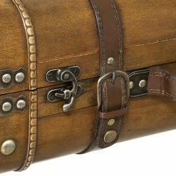 Lot De 2 Malles En Bois Atmosphera -Ledepot Soldes Magasin lot de 2 malles en bois atmosphera 3