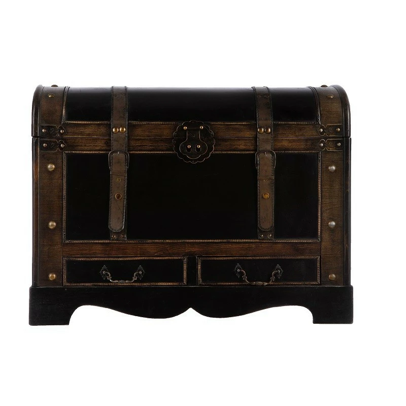 Lot De 3 Malles British Bois Atmosphera 4 Lot De 3 Malles British Bois Atmosphera – Image 2