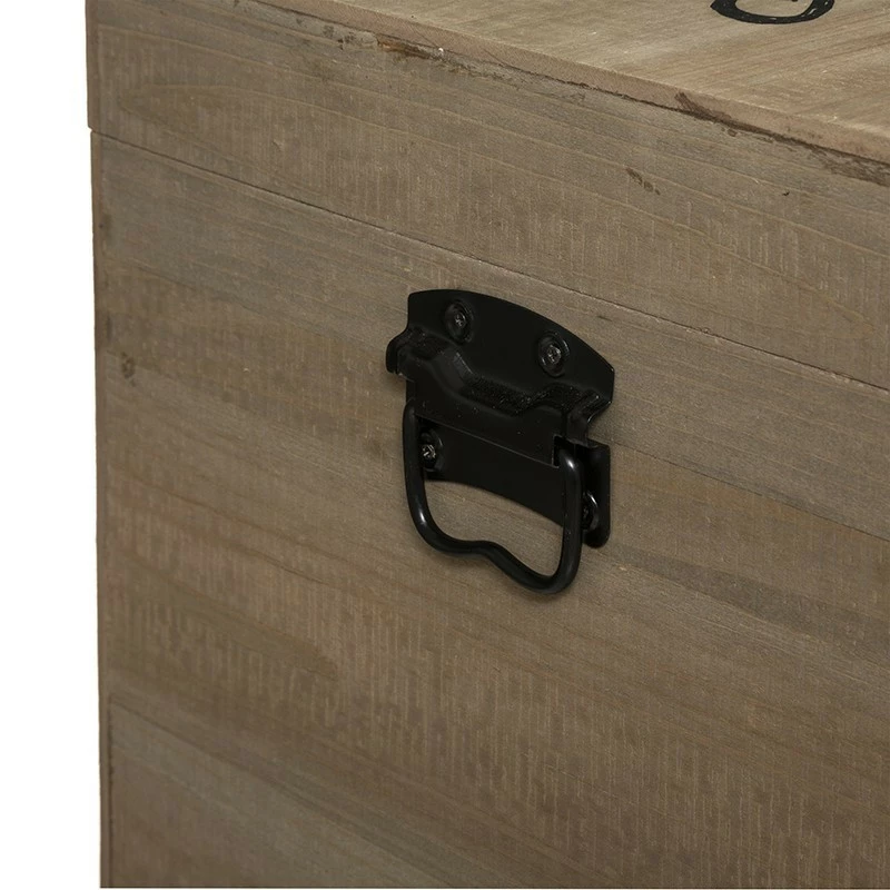 Lot De 3 Malles Carrés Bois Wild Atmosphera 7 Lot De 3 Malles Carrés Bois Wild Atmosphera – Image 5