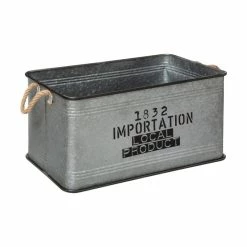 Lot De 3 Malles Métal Gris Plateau Bois Atmosphera -Ledepot Soldes Magasin lot de 3 malles metal gris plateau bois atmosphera 1 2