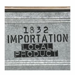 Lot De 3 Malles Métal Gris Plateau Bois Atmosphera -Ledepot Soldes Magasin lot de 3 malles metal gris plateau bois atmosphera 1 7