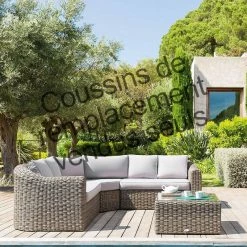 Lot De 9 Coussins Pour Salon Angle Moorea Beige Hespéride -Ledepot Soldes Magasin lot de 9 coussins pour salon angle moorea beige hesperide 1