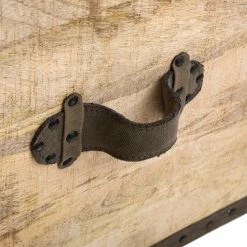 Malle Pouf Vintage En Bois Atmosphera -Ledepot Soldes Magasin malle pouf vintage en bois atmosphera 4