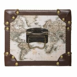 Malles Mappemonde - Lot De 4 - Atmosphera -Ledepot Soldes Magasin malles mappemonde lot de 4 atmosphera 2