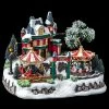Fête Foraine De Noël Animée Et Lumineuse -Ledepot Soldes Magasin maneges de noel animes et lumineux