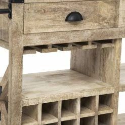 Meuble Bar 2 Tiroirs Sur Roues Silas Atmosphera -Ledepot Soldes Magasin meuble bar 2 tiroirs sur roues silas atmosphera 6