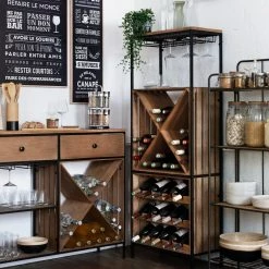Meuble Bar En Bois De Frêne Bakos Atmosphera -Ledepot Soldes Magasin meuble bar en bois de frene bakos atmosphera 1