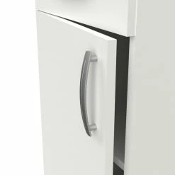 Demeyere Meuble Bas De Cuisine Blanc 1 Porte 1 Tiroir Mammy -Ledepot Soldes Magasin meuble bas de cuisine blanc 1 porte 1 tiroir mammy 5