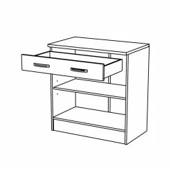 Demeyere Meuble Bas De Cuisine Blanc 2 Portes Mammy -Ledepot Soldes Magasin meuble bas de cuisine blanc 2 portes mammy 3