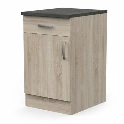 Demeyere Meuble De Cuisine Bas 1 Porte 1 Tiroir 50 Cm Paprika -Ledepot Soldes Magasin meuble de cuisine bas 1 porte 1 tiroir 50 cm paprika 1 4