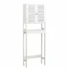 Meuble Dessus WC 2 Portes Blanc Lux -Ledepot Soldes Magasin meuble dessus wc 2 portes blanc lux
