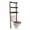 Meuble Dessus De WC 3 étagères En Acacia -Ledepot Soldes Magasin meuble dessus wc 3 etageres en acacia tendance