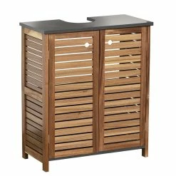 Meuble Sous Lavabo 2 Portes En Acacia