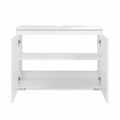 Meuble Sous Vasque 2 Portes Capetown Blanc -Ledepot Soldes Magasin meuble sous vasque 2 portes capetown blanc 2