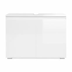 Meuble Sous Vasque 2 Portes Capetown Blanc -Ledepot Soldes Magasin meuble sous vasque 2 portes capetown blanc 4